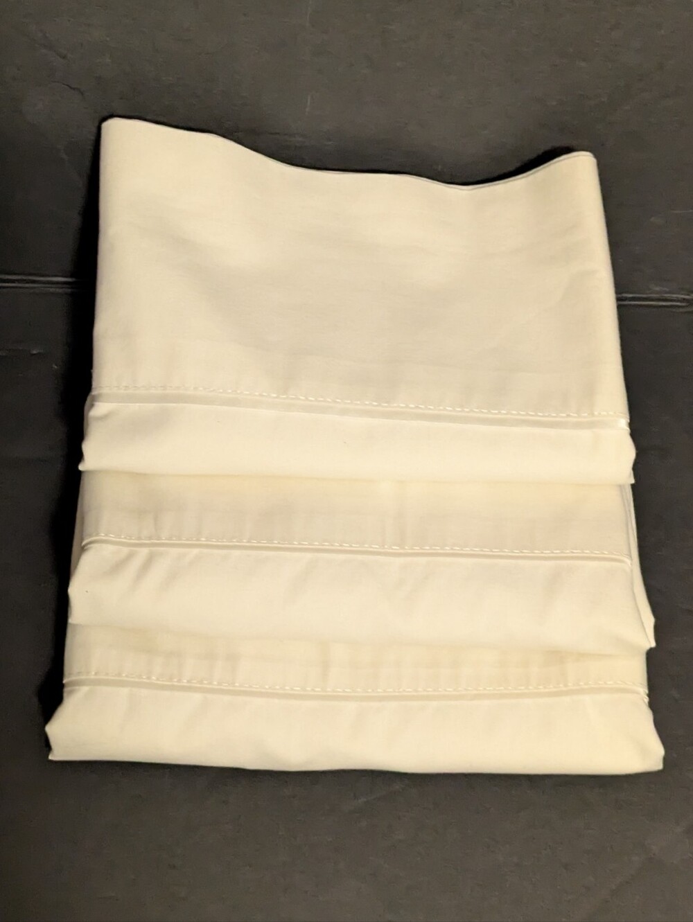 Pillowcases King Set of Three Cream White Color